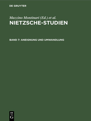 cover image of Aneignung und Umwandlung